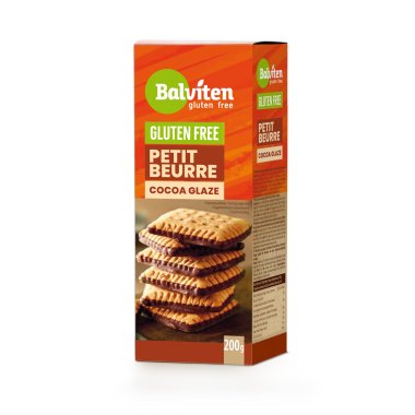 Biscotti Petit Beurre Cocoa Glaze 200g. Prodotto senza glutine.