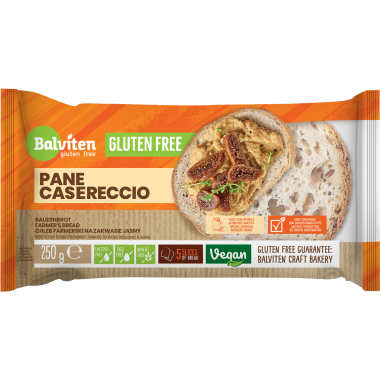 Pane Casereccio 250 g. Prodotto senza glutine.